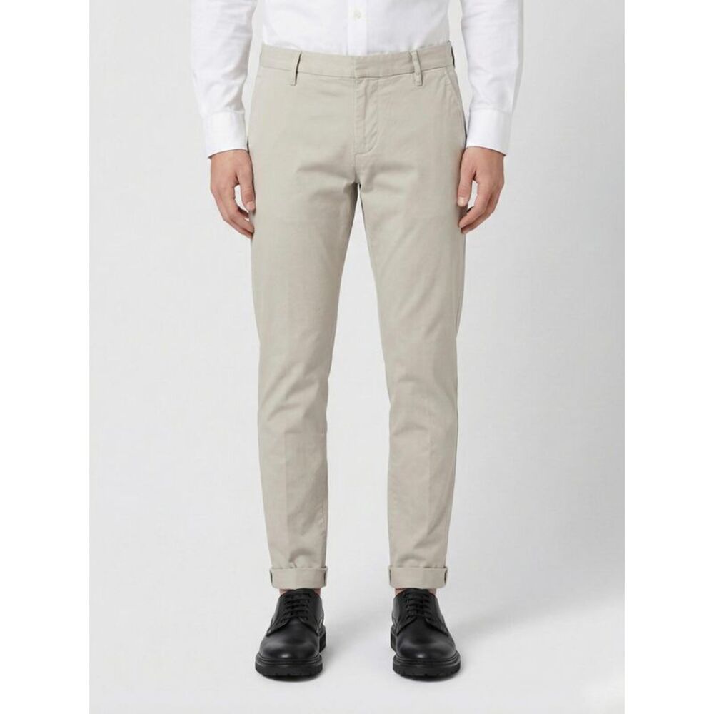 Dondup Men Chino Trousers In Gabardine Dondup